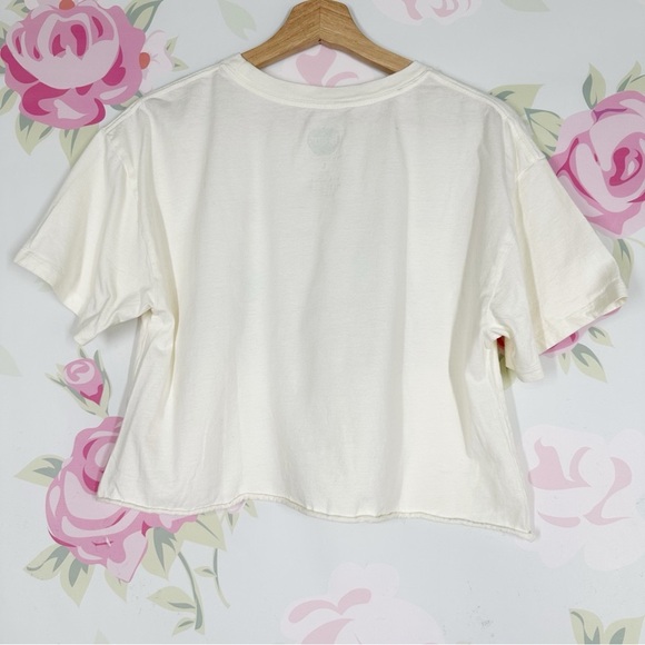 The Beatles Cream Cotton Graphic Crop Tee Shirt - Picture 2 of 3